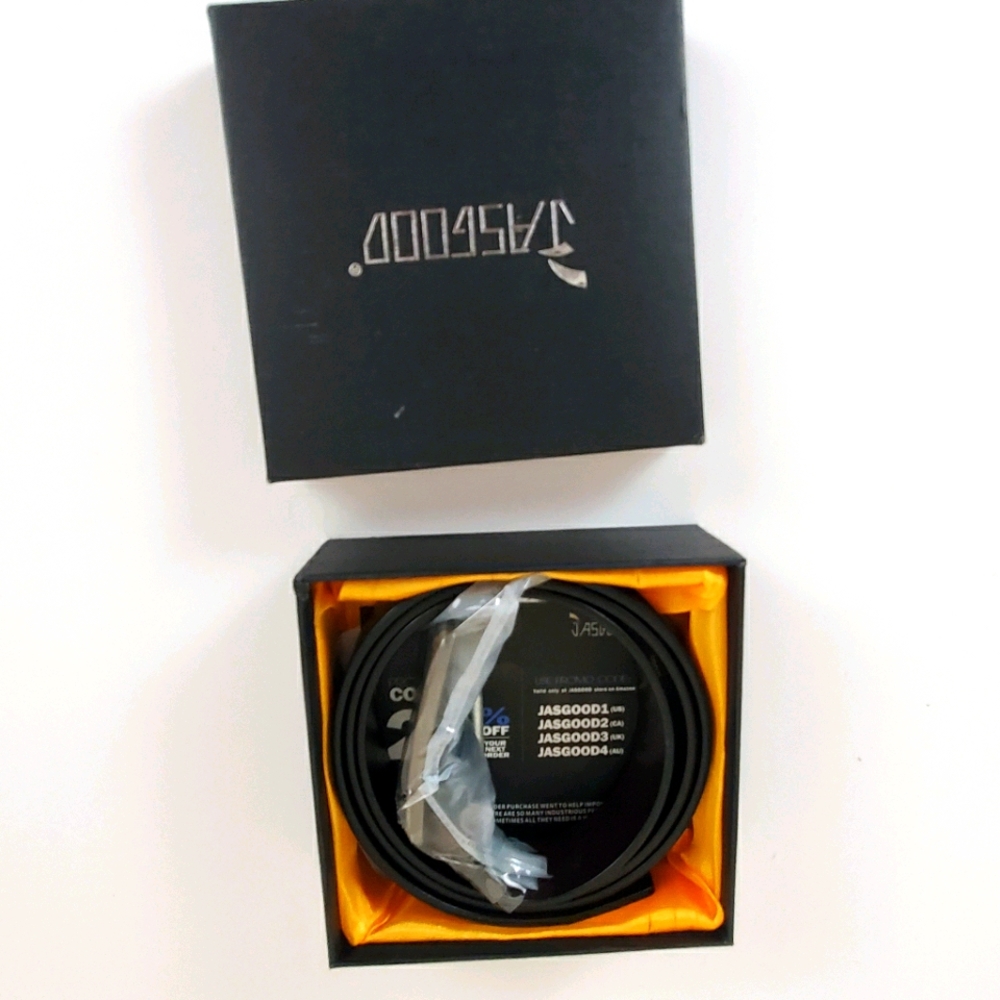 Jasgood Belt Black (brown underside)